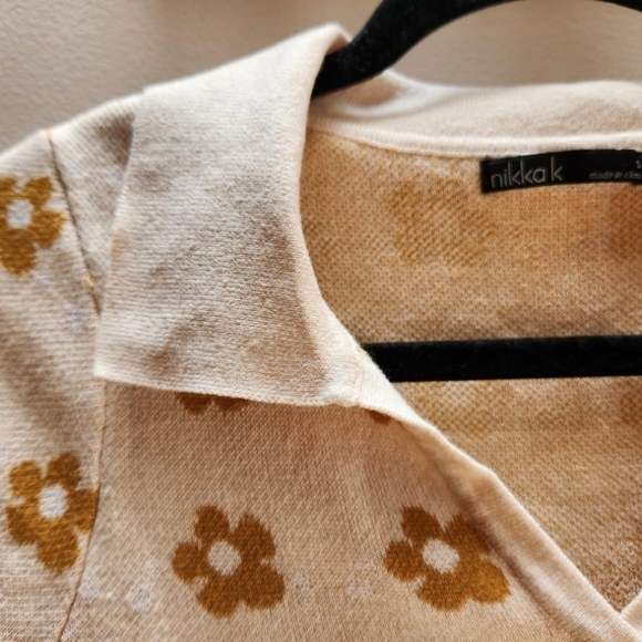 Daisy cropped knit polo - Picture 3 of 3